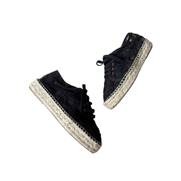 Sundance Lace Petals Sneaker Black Chunky size EU 40 US 9 - Picture 4 of 11